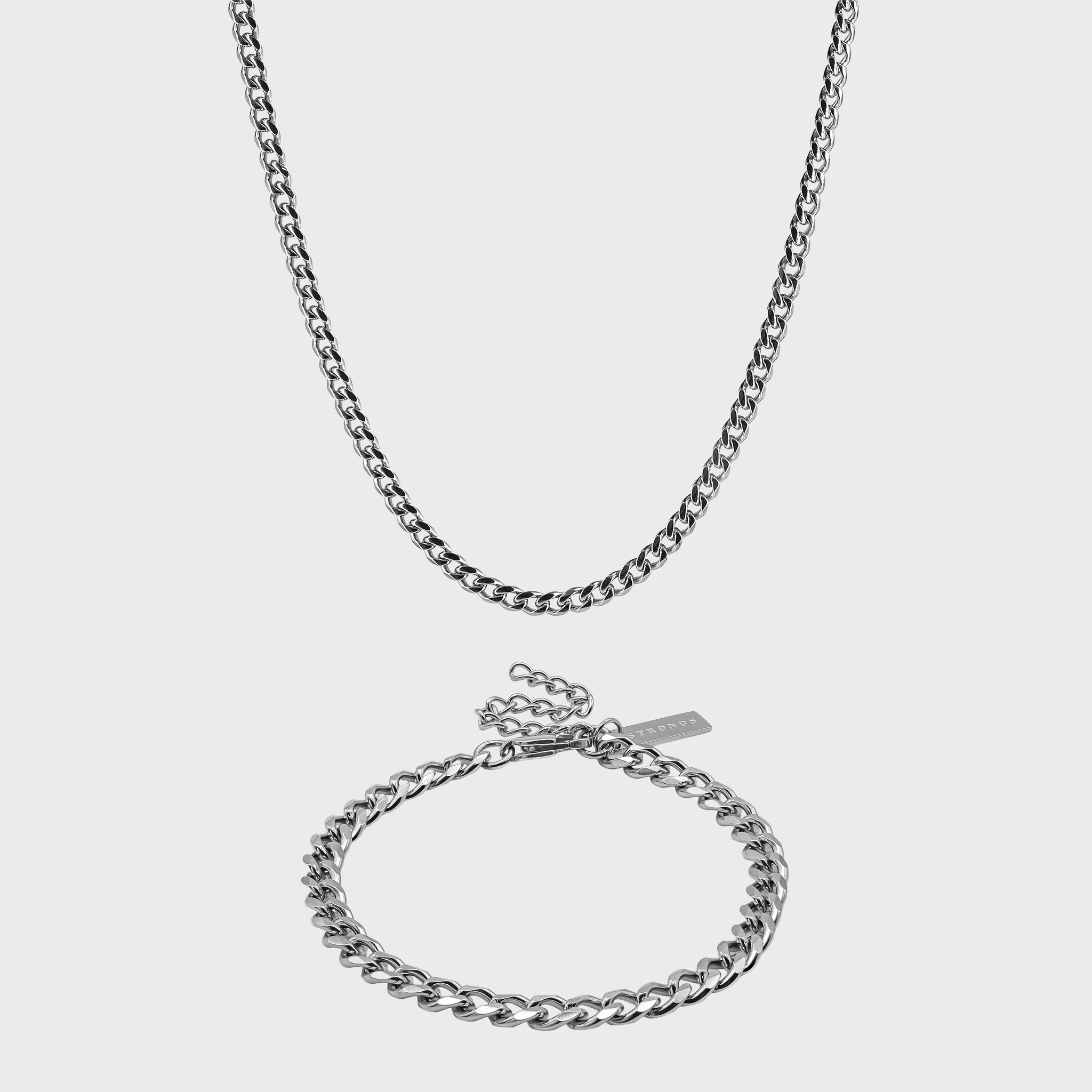 Cuban Set 5mm - Silver