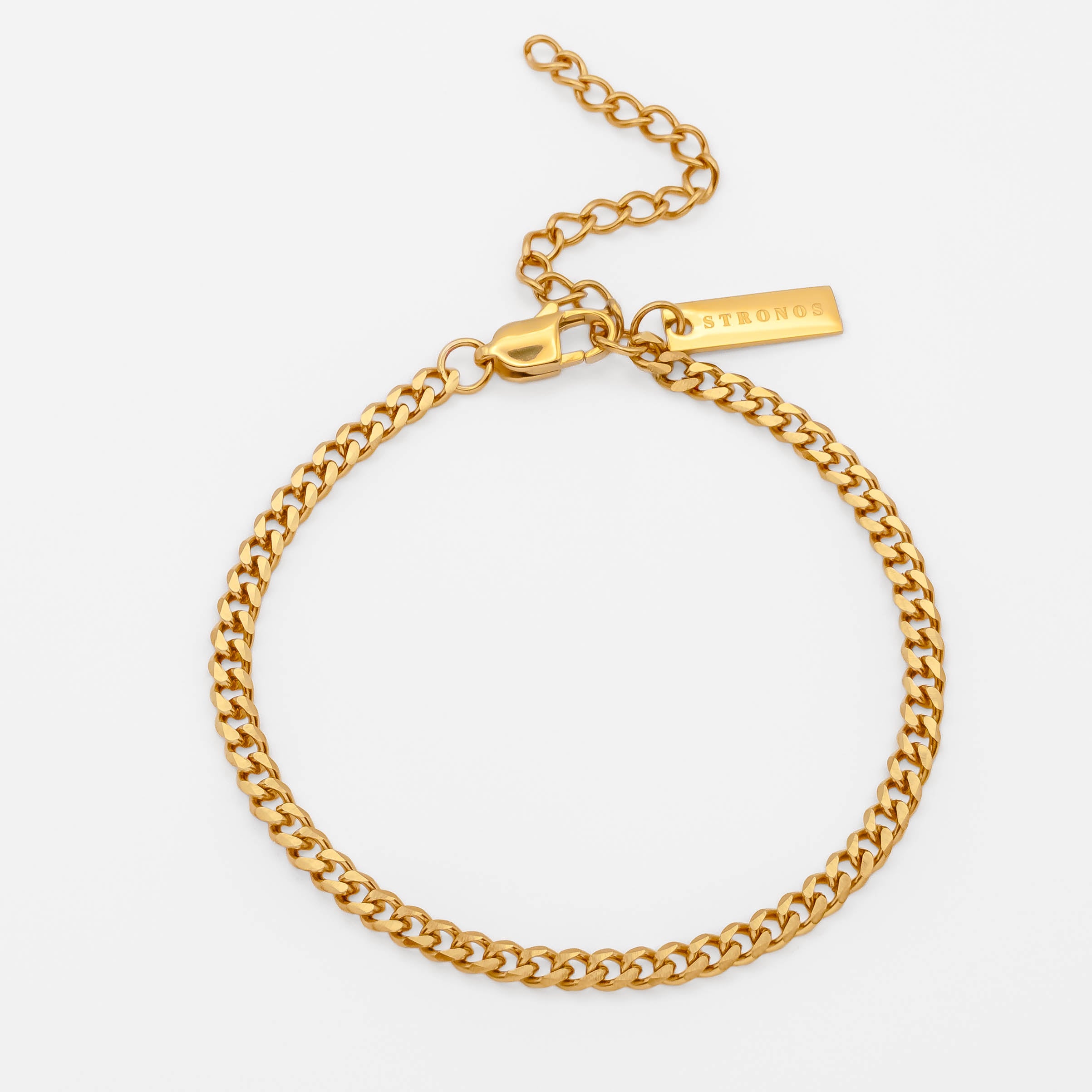 Cuban Bracelet 3mm - Gold