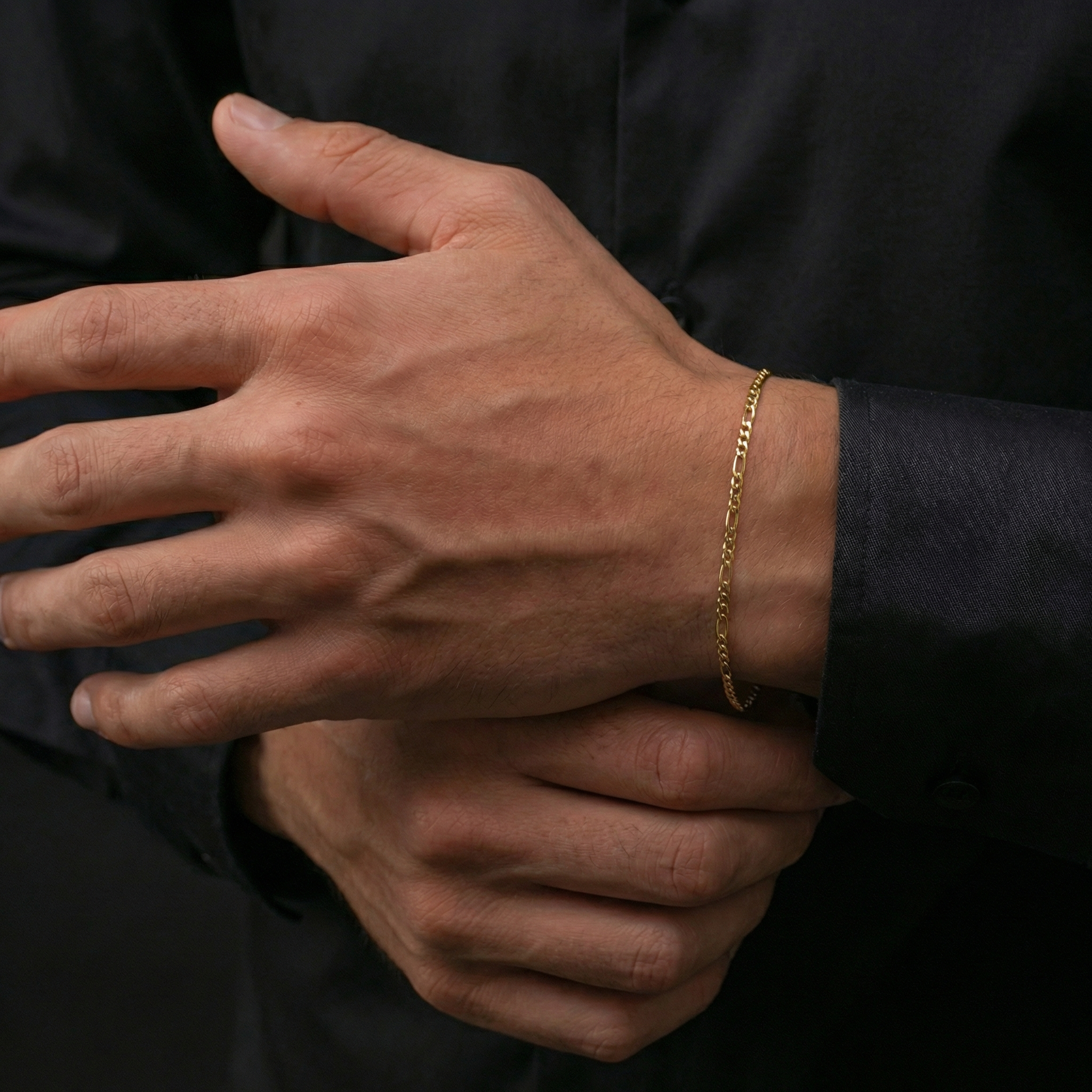 Figaro Bracelet 3mm - Gold