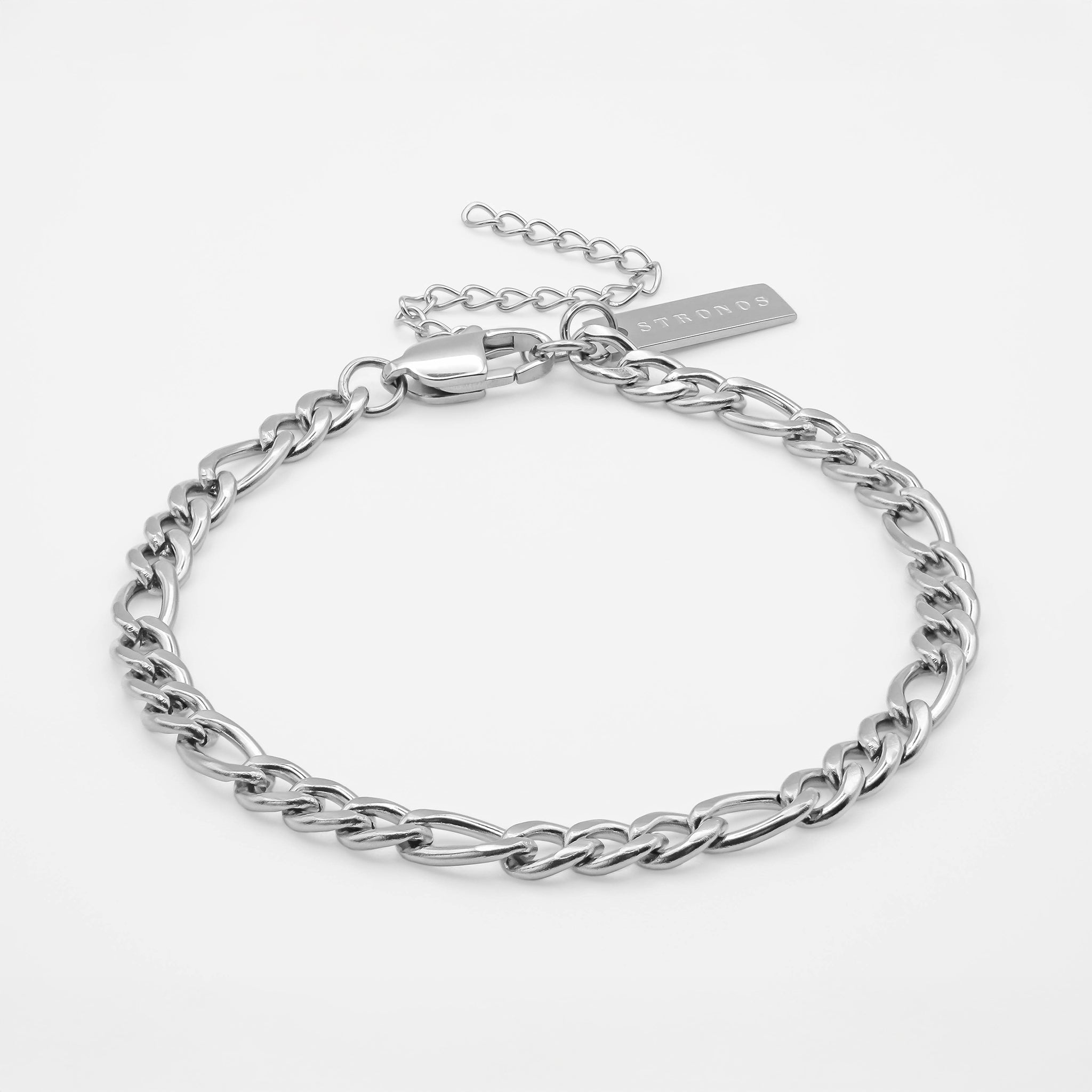 Figaro Bracelet 4.5mm - Silver