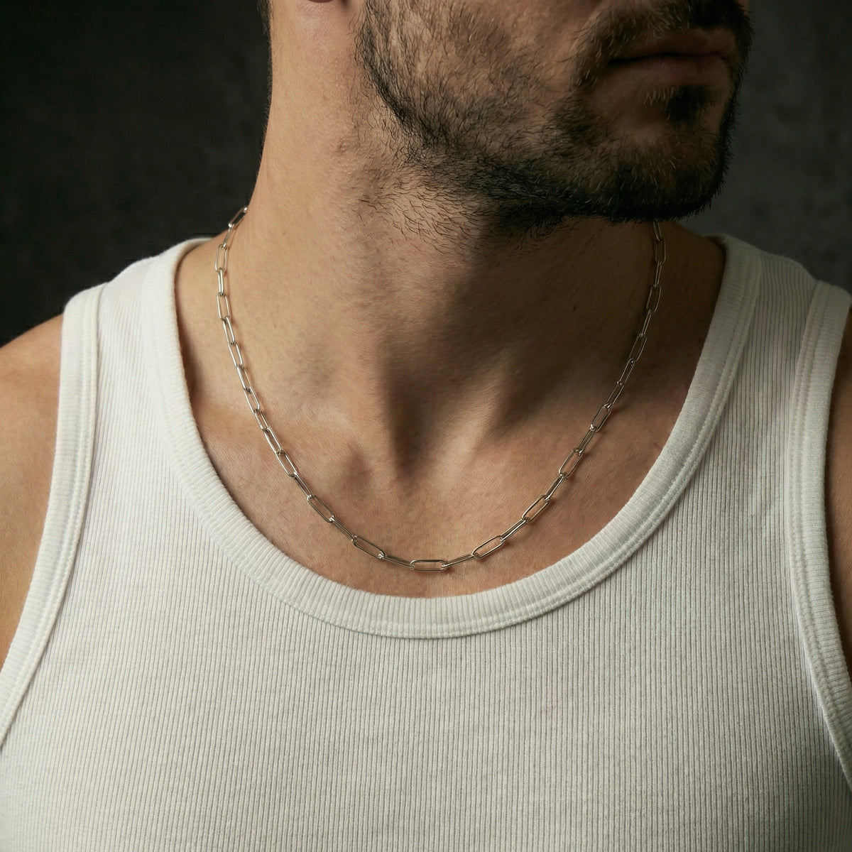 Paperclip Chain 4mm - Silver