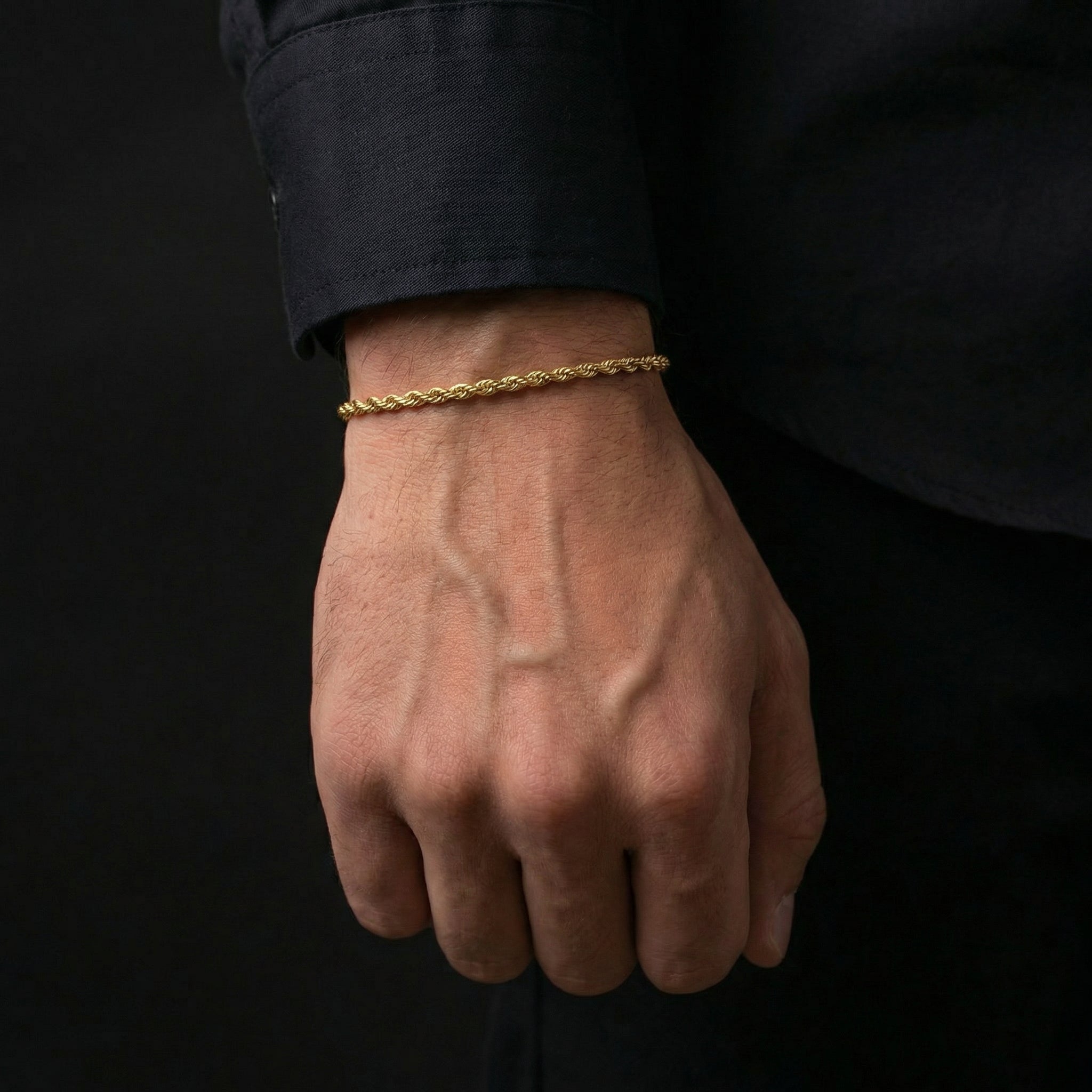 Rope Bracelet 3mm - Gold