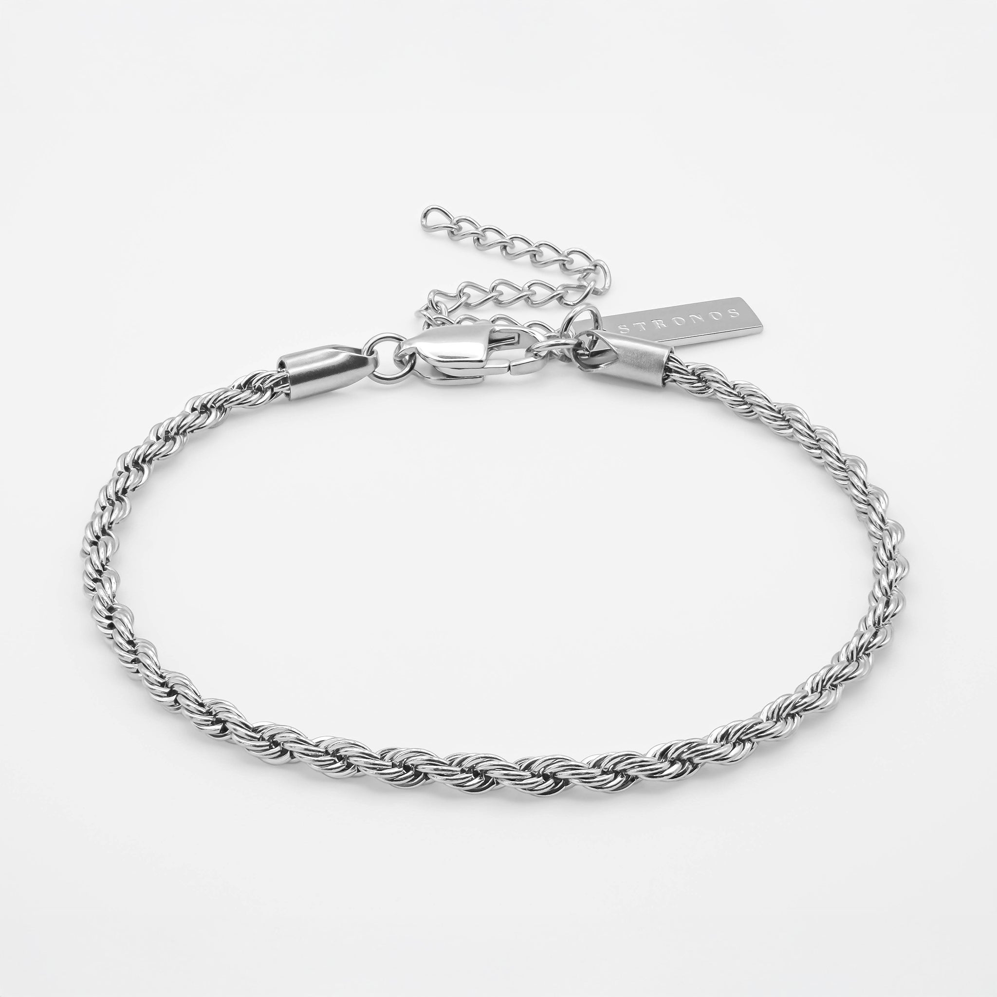 Rope Bracelet 3mm - Silver