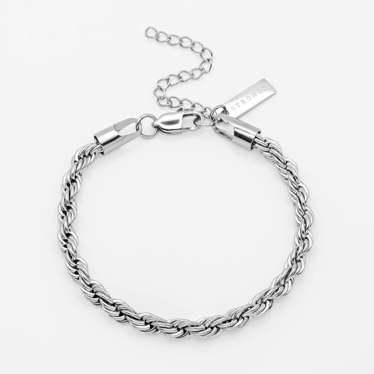 Rope Bracelet 5mm - Silver