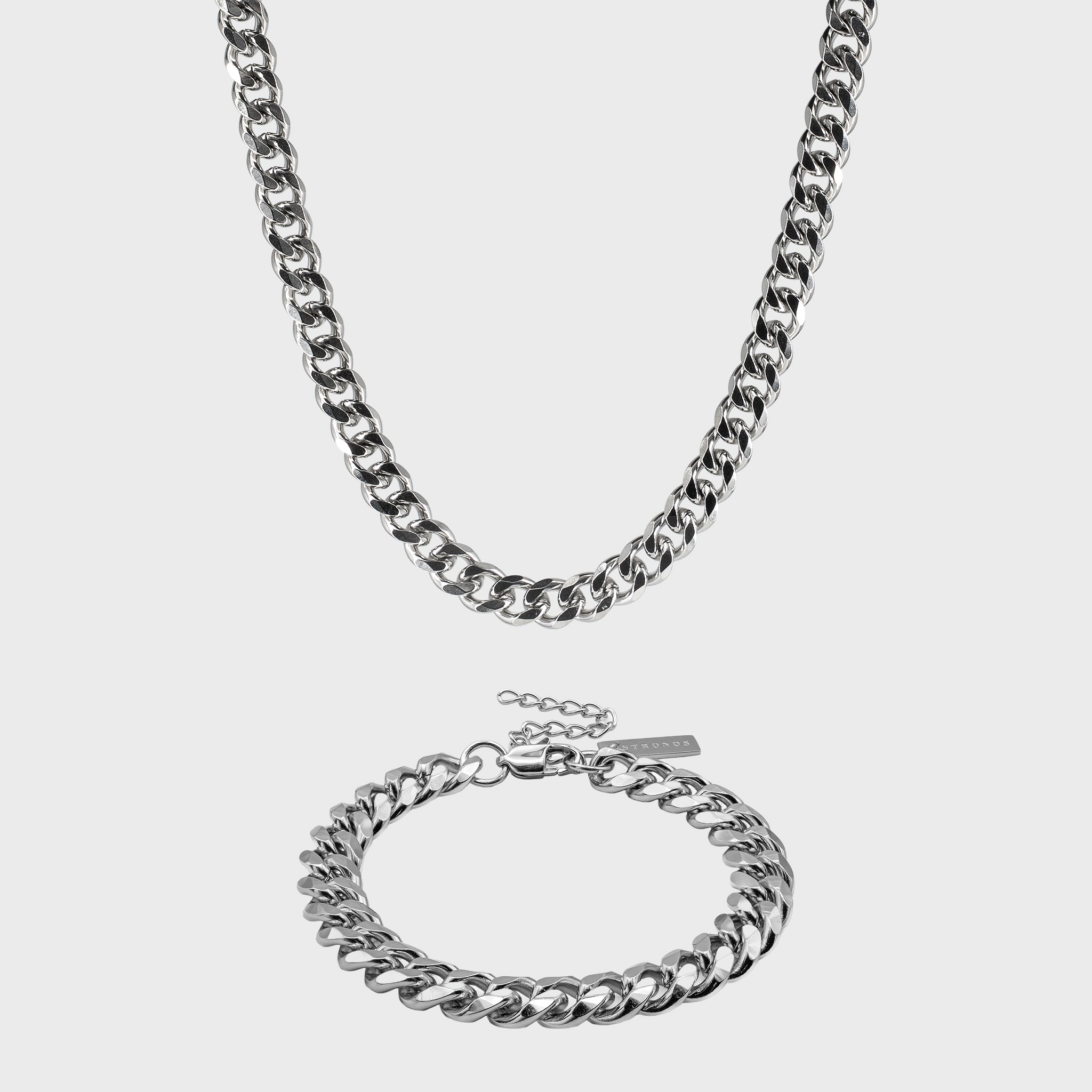 Cuban Set 9mm - Silver