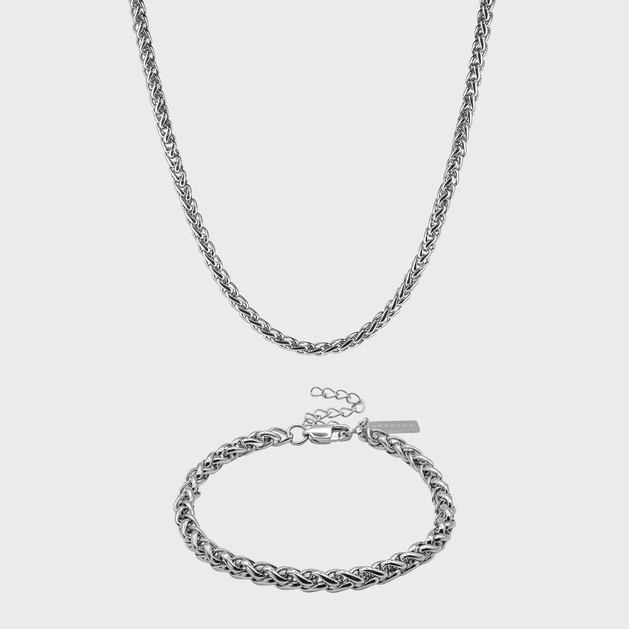 Wheat Set 5mm - Silver