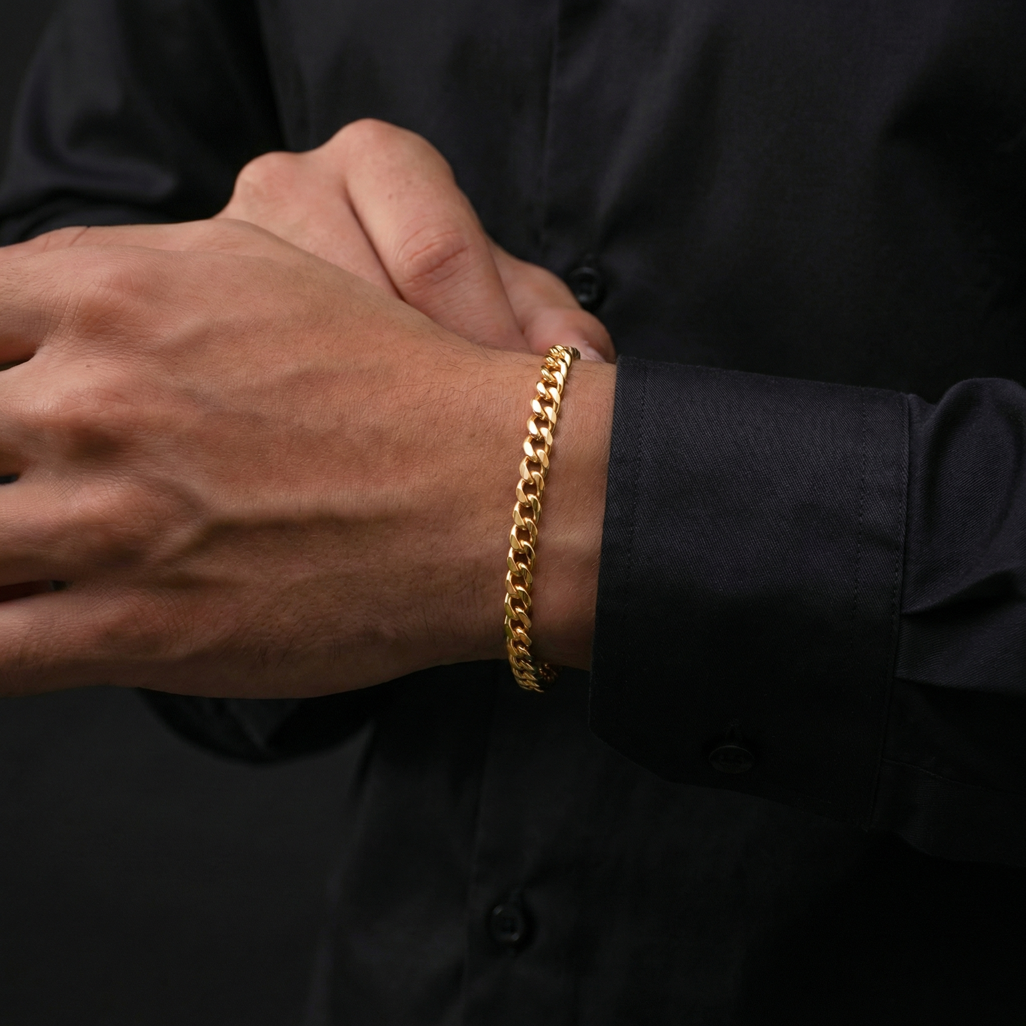 Cuban Bracelet 5mm - Gold