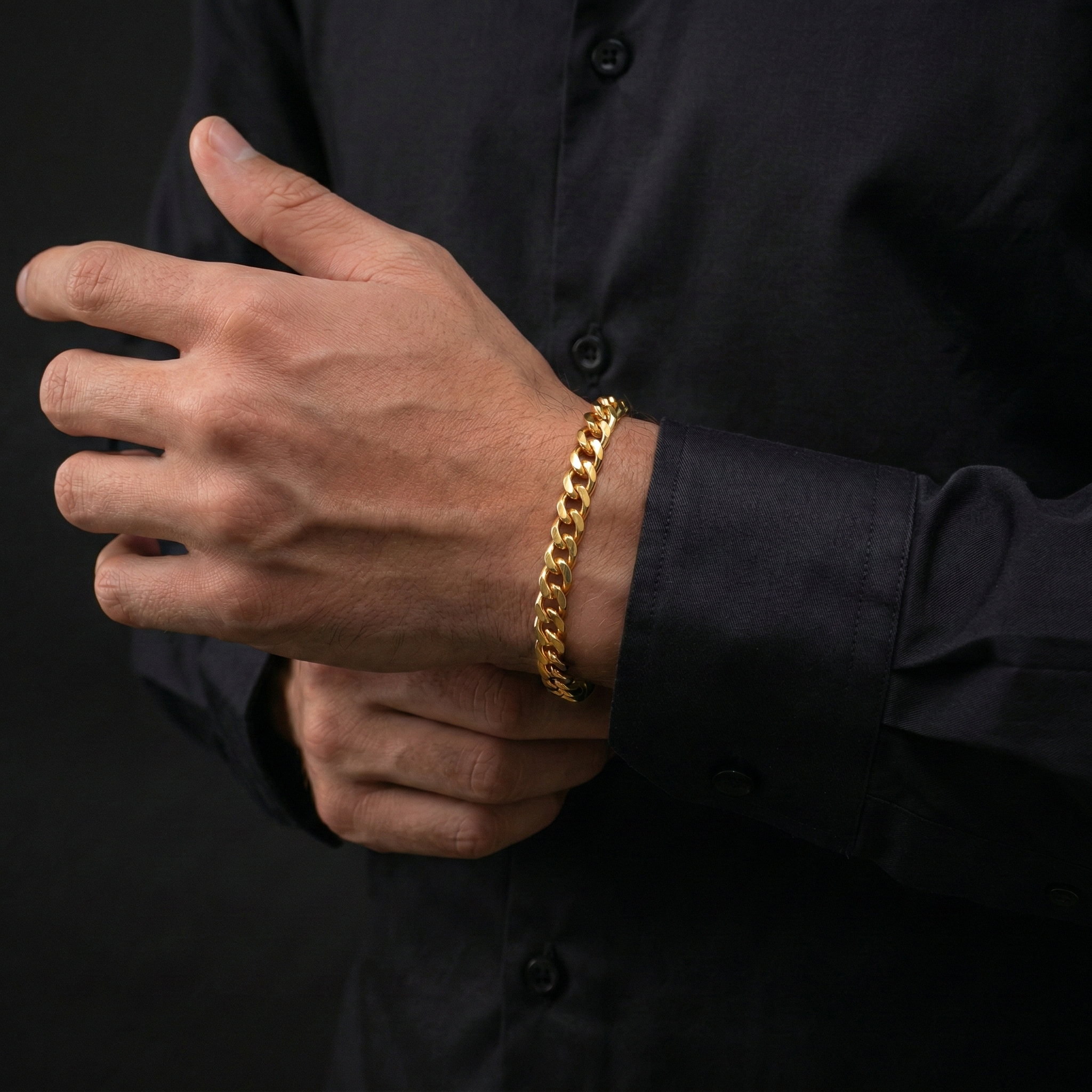 Cuban Bracelet 7mm - Gold