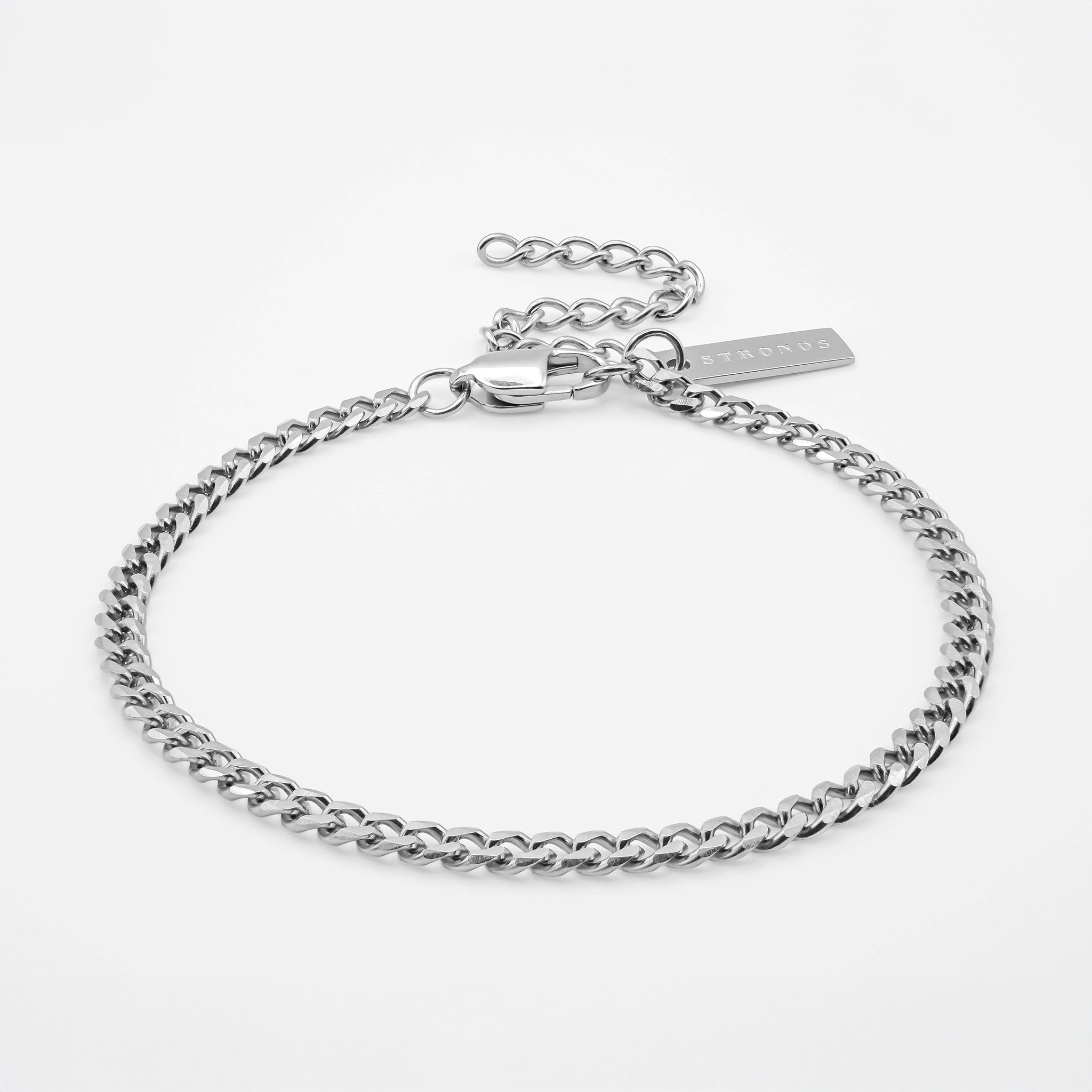 Cuban Bracelet 3mm - Silver