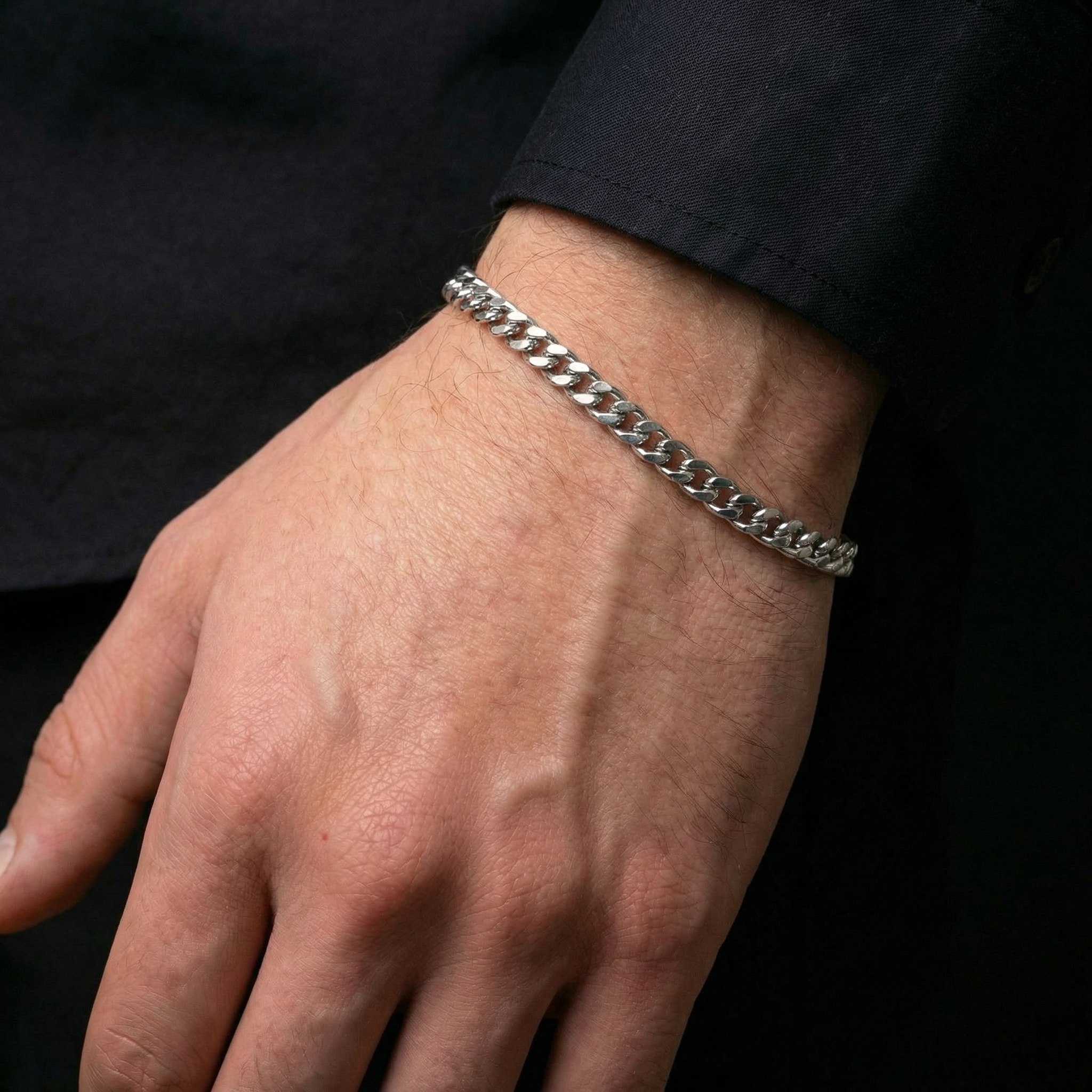 Cuban Bracelet 5mm - Silver