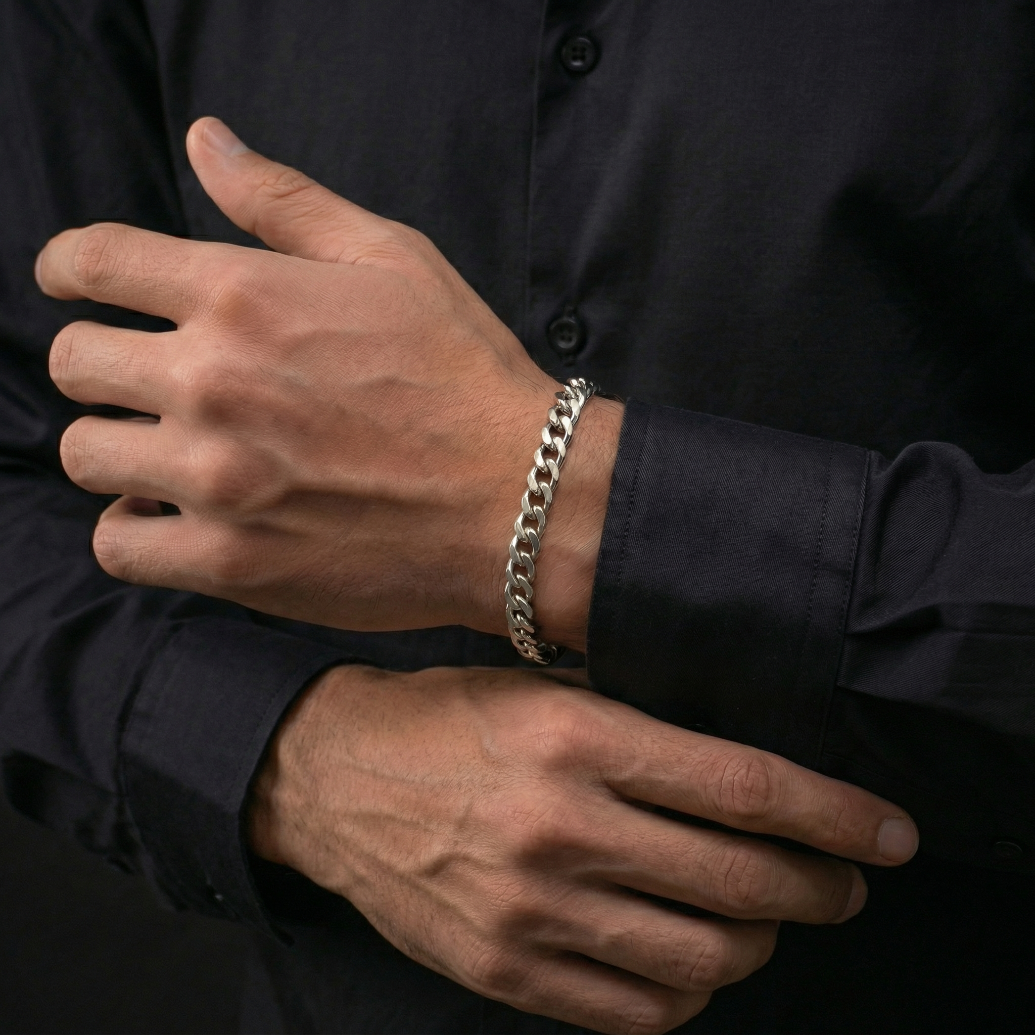 Cuban Bracelet 7mm - Silver