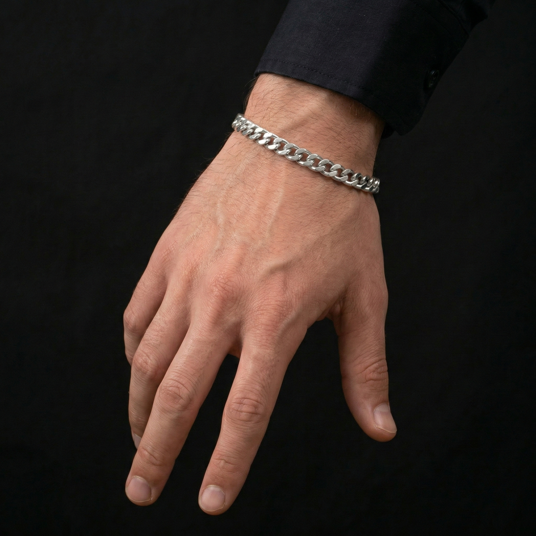 Cuban Bracelet 7mm - Silver