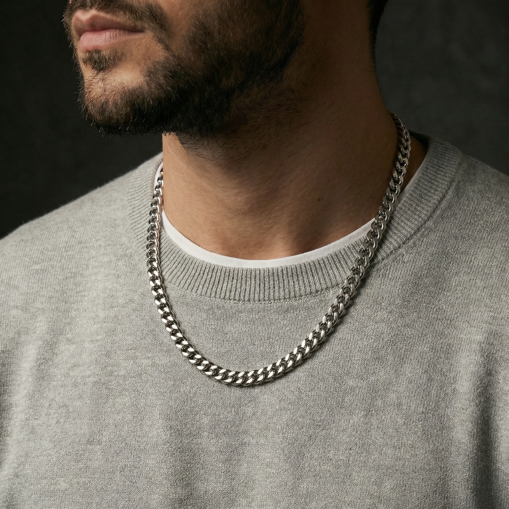 Cuban Set 7mm - Silver