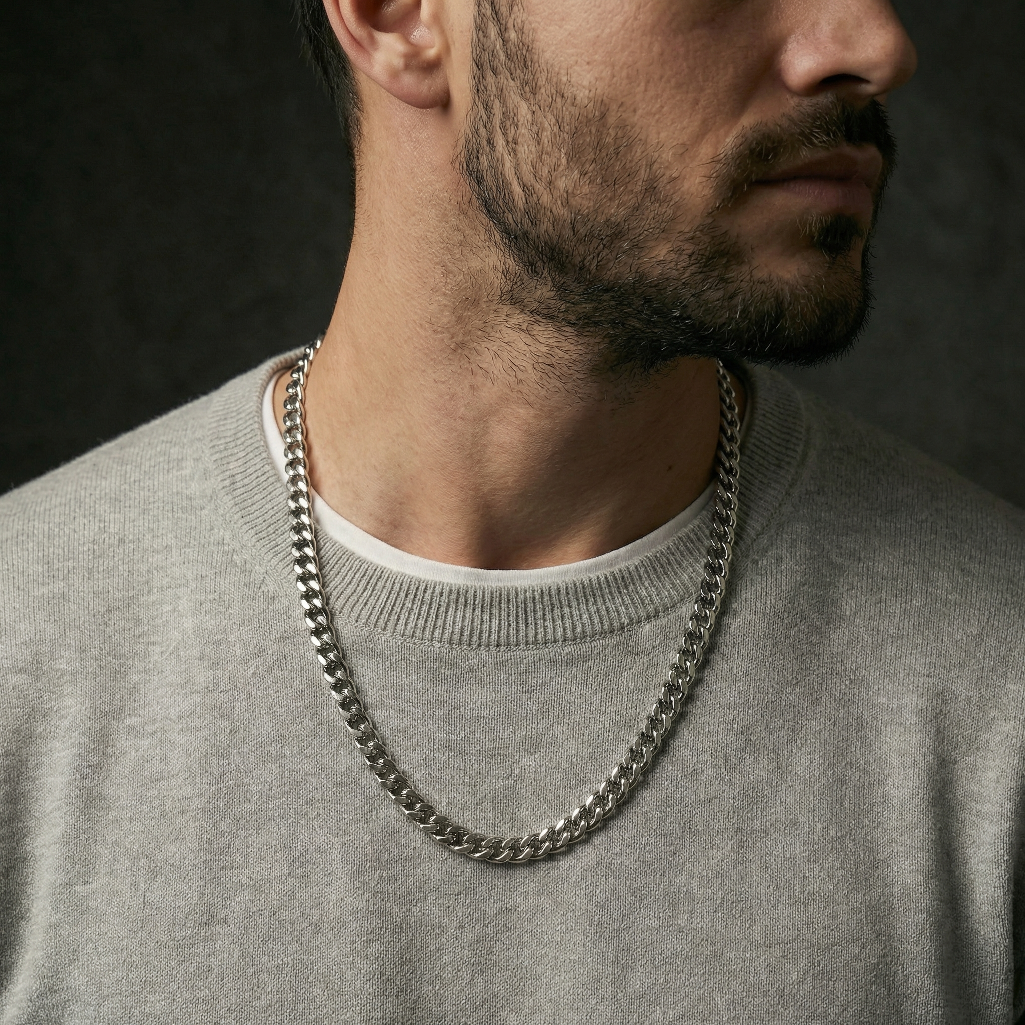 Cuban Set 7mm - Silver