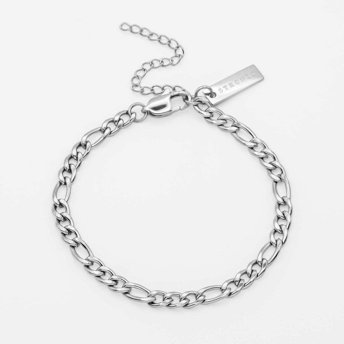 Figaro Bracelet 4.5mm - Silver