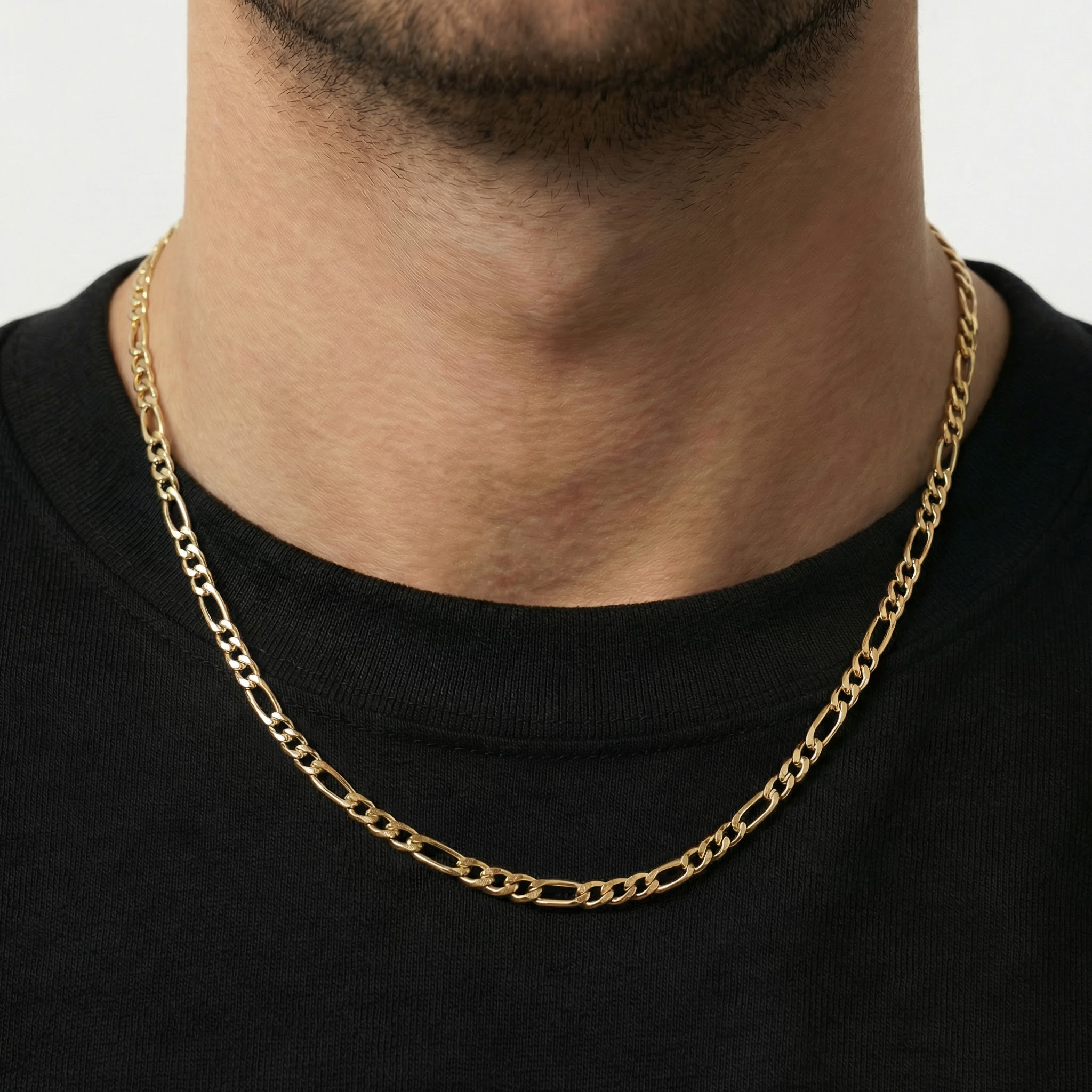 Figaro Chain 4mm - Gold