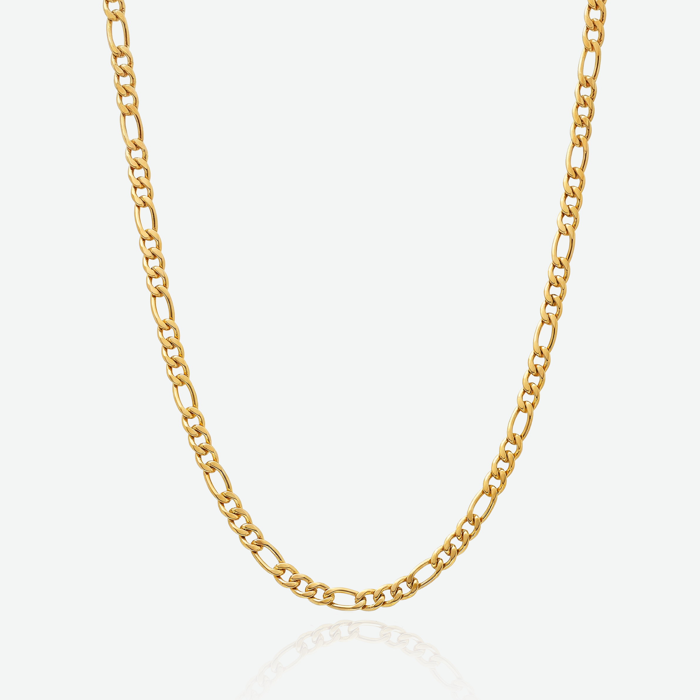 Figaro Chain 4mm - Gold