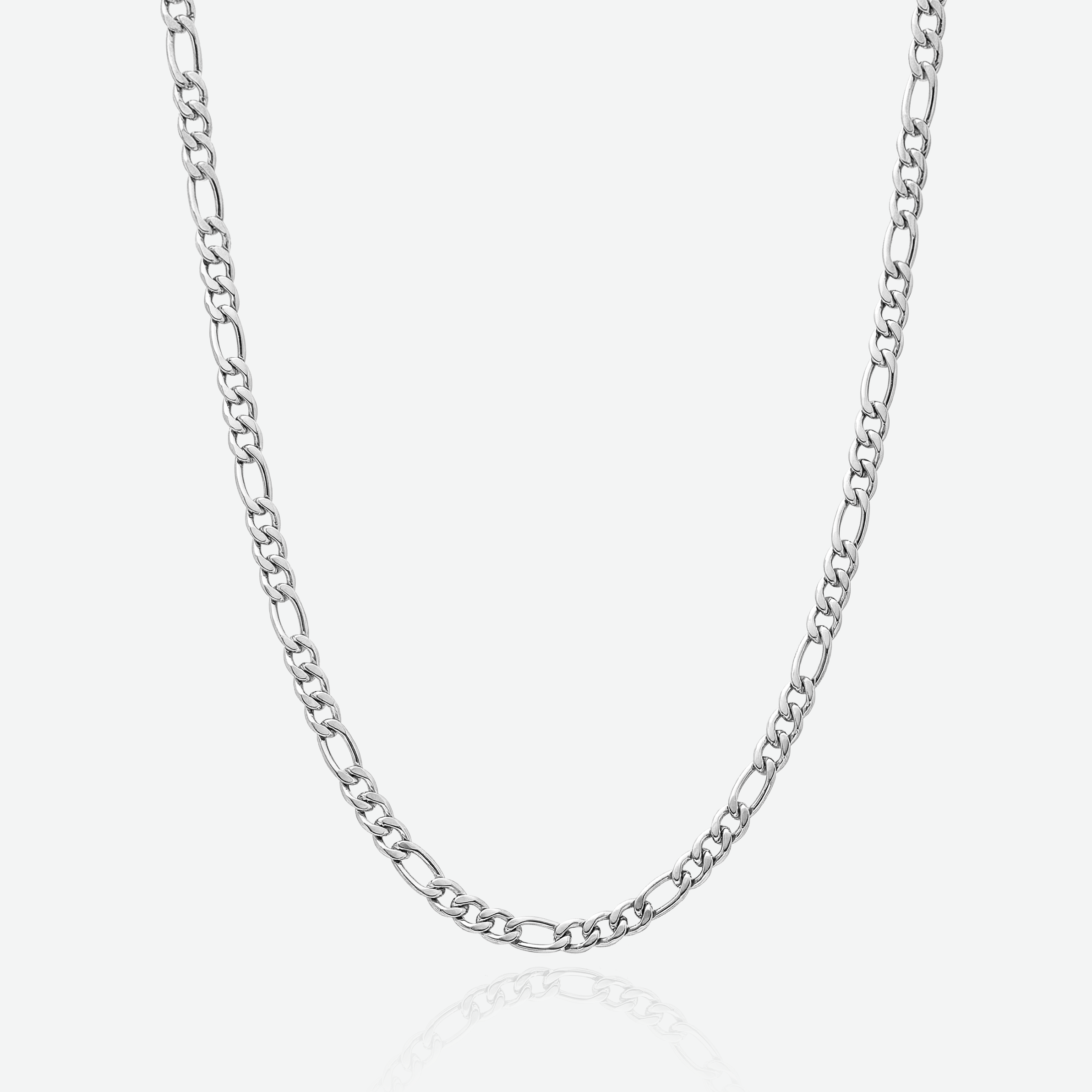 Figaro Chain 4mm - Silver