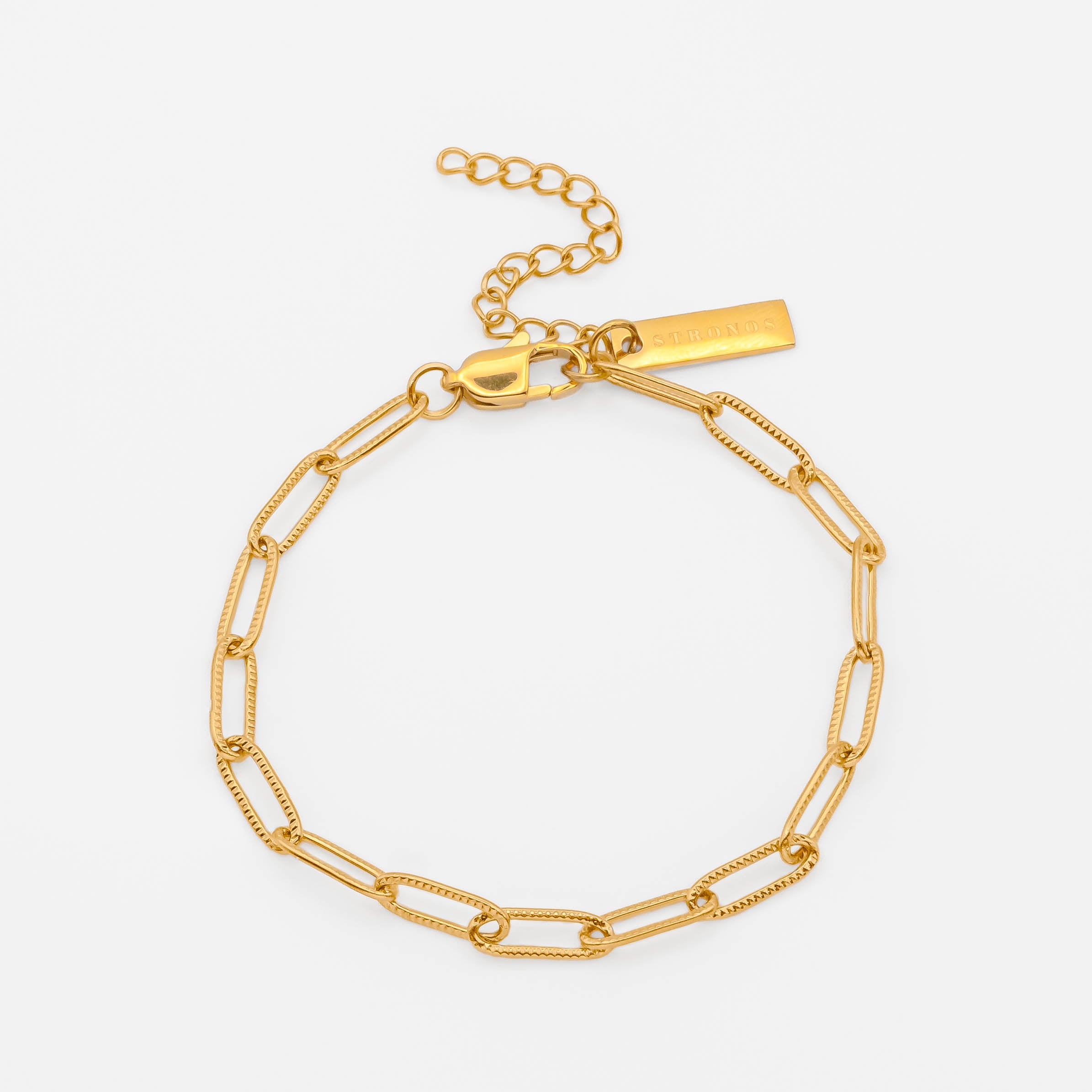 Paperclip Bracelet 4mm - Gold