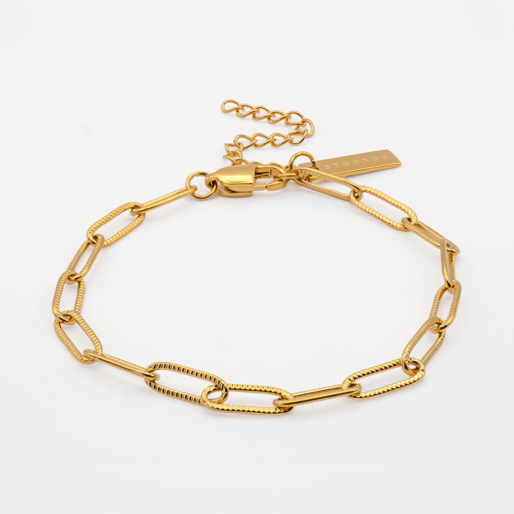 Paperclip Bracelet 4mm - Gold