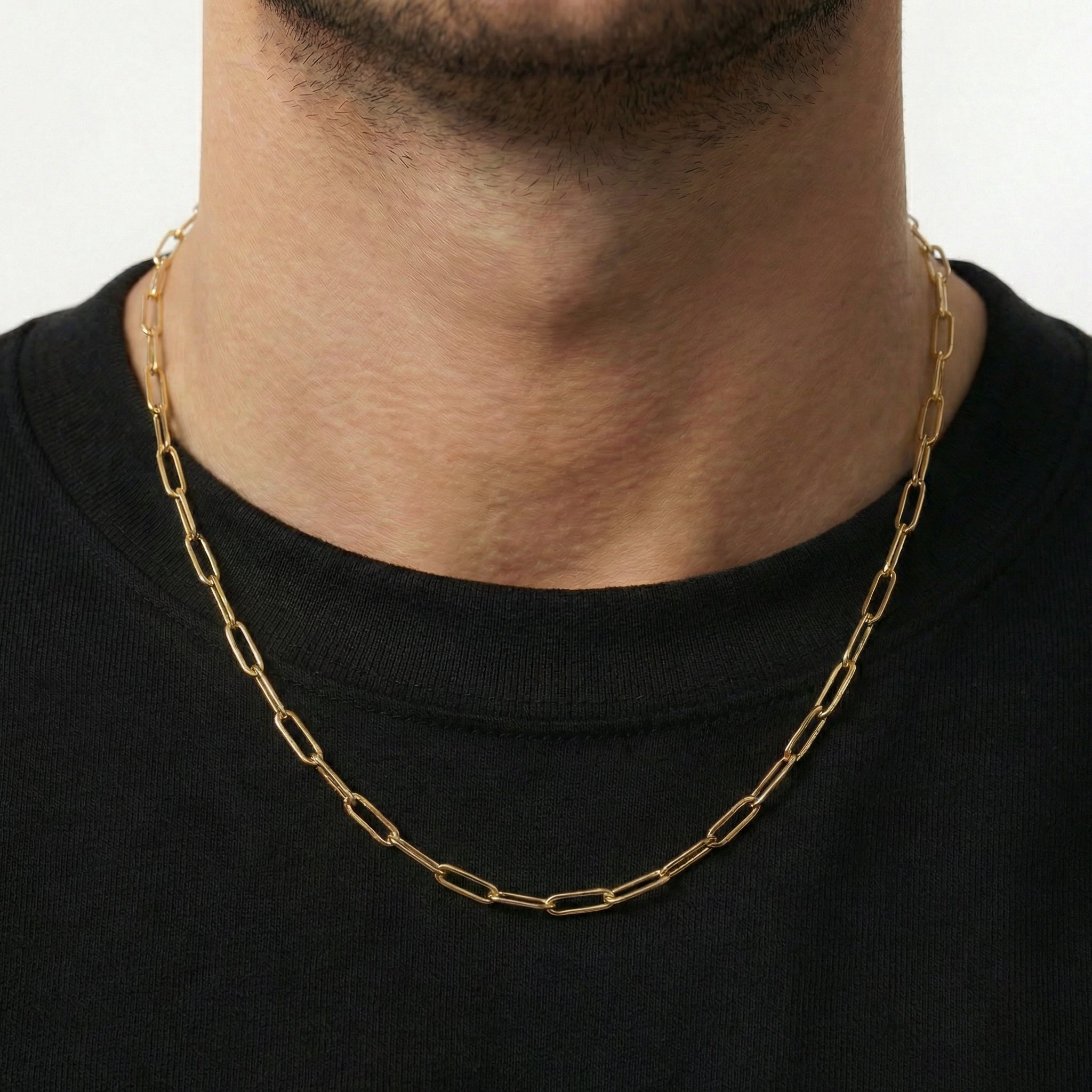 Paperclip Chain 4mm - Gold