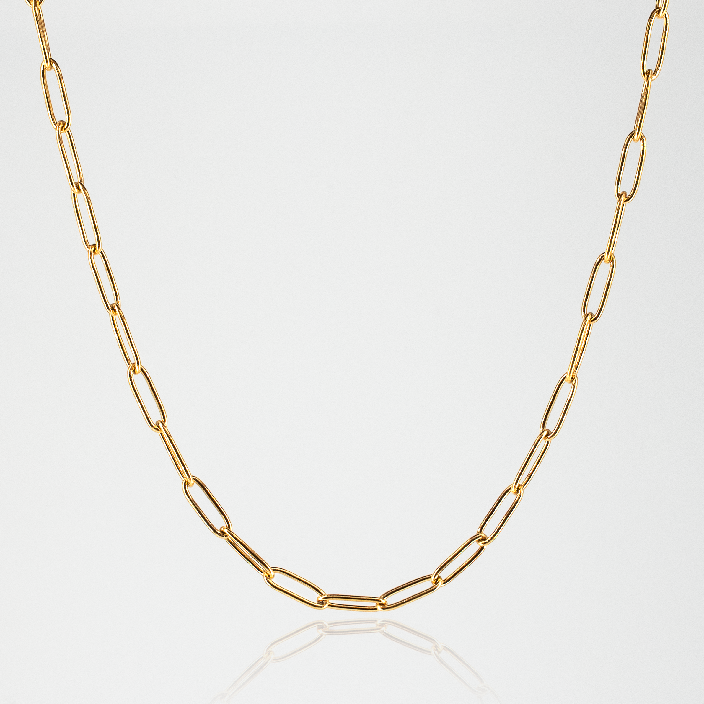 Paperclip Chain 4mm - Gold