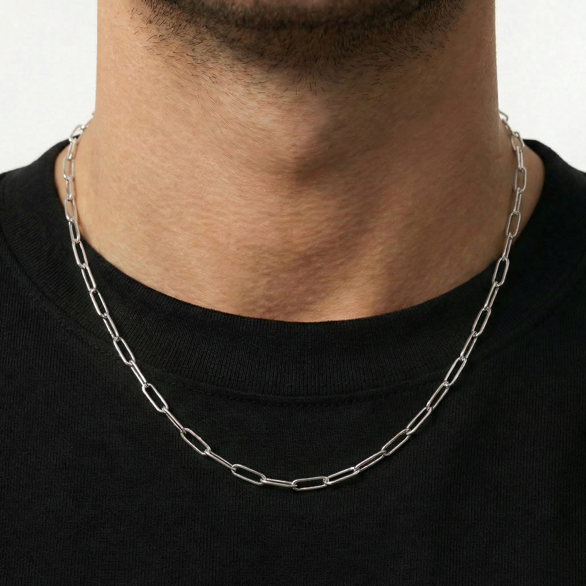 Paperclip Chain 4mm - Silver
