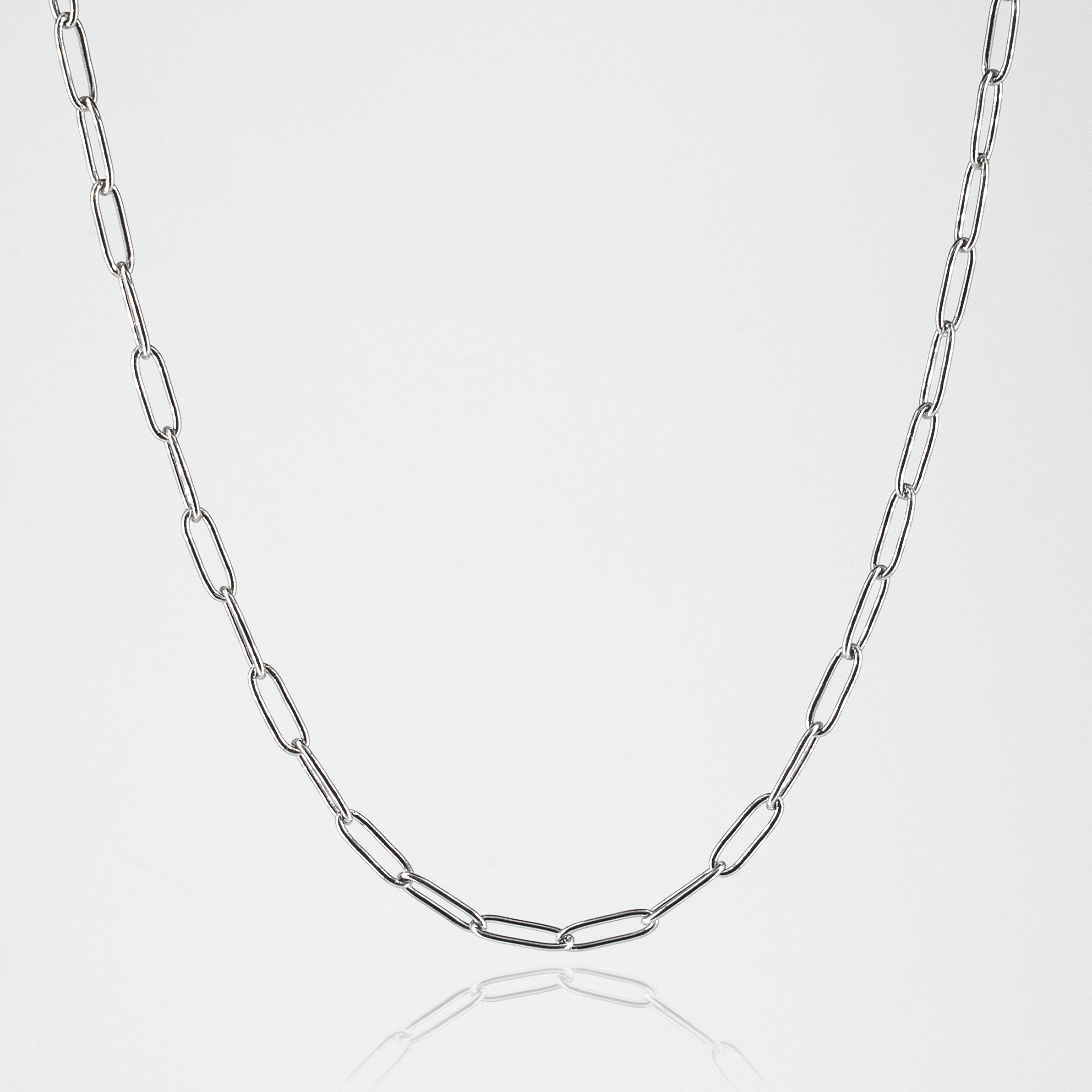 Paperclip Chain 4mm - Silver