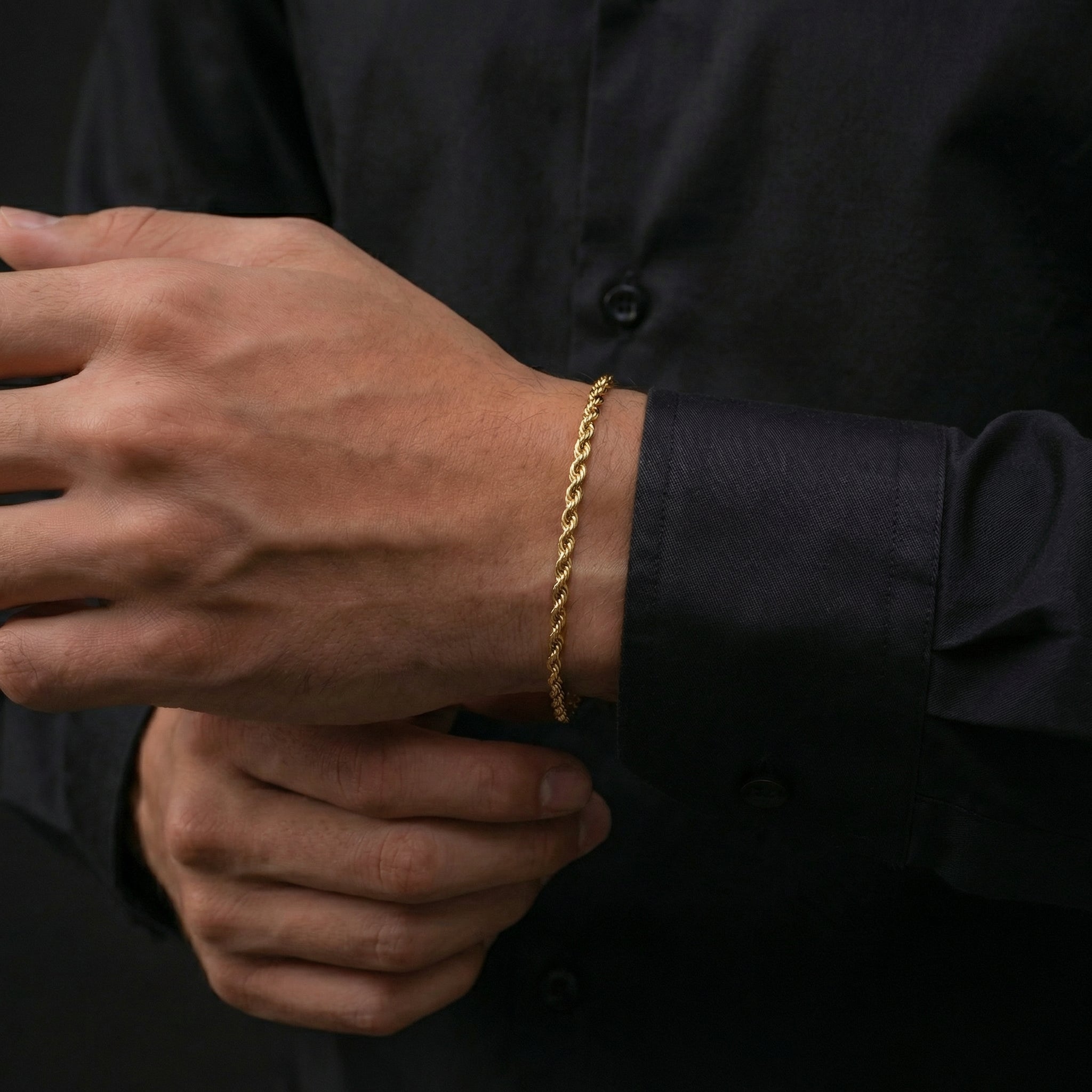Rope Bracelet 3mm - Gold