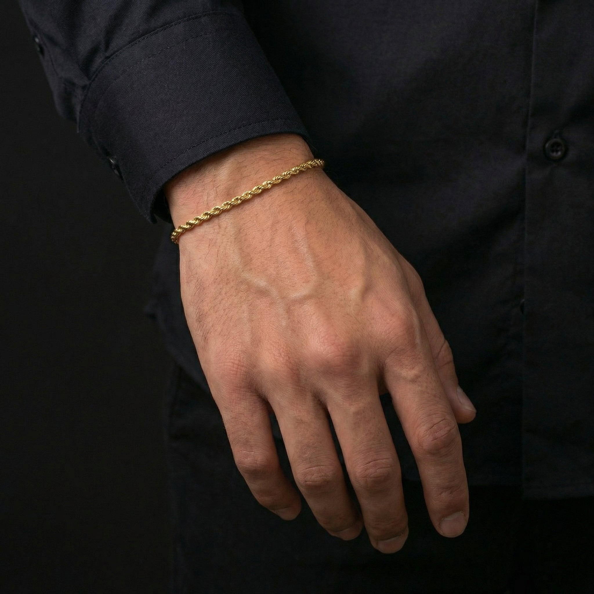 Rope Bracelet 3mm - Gold