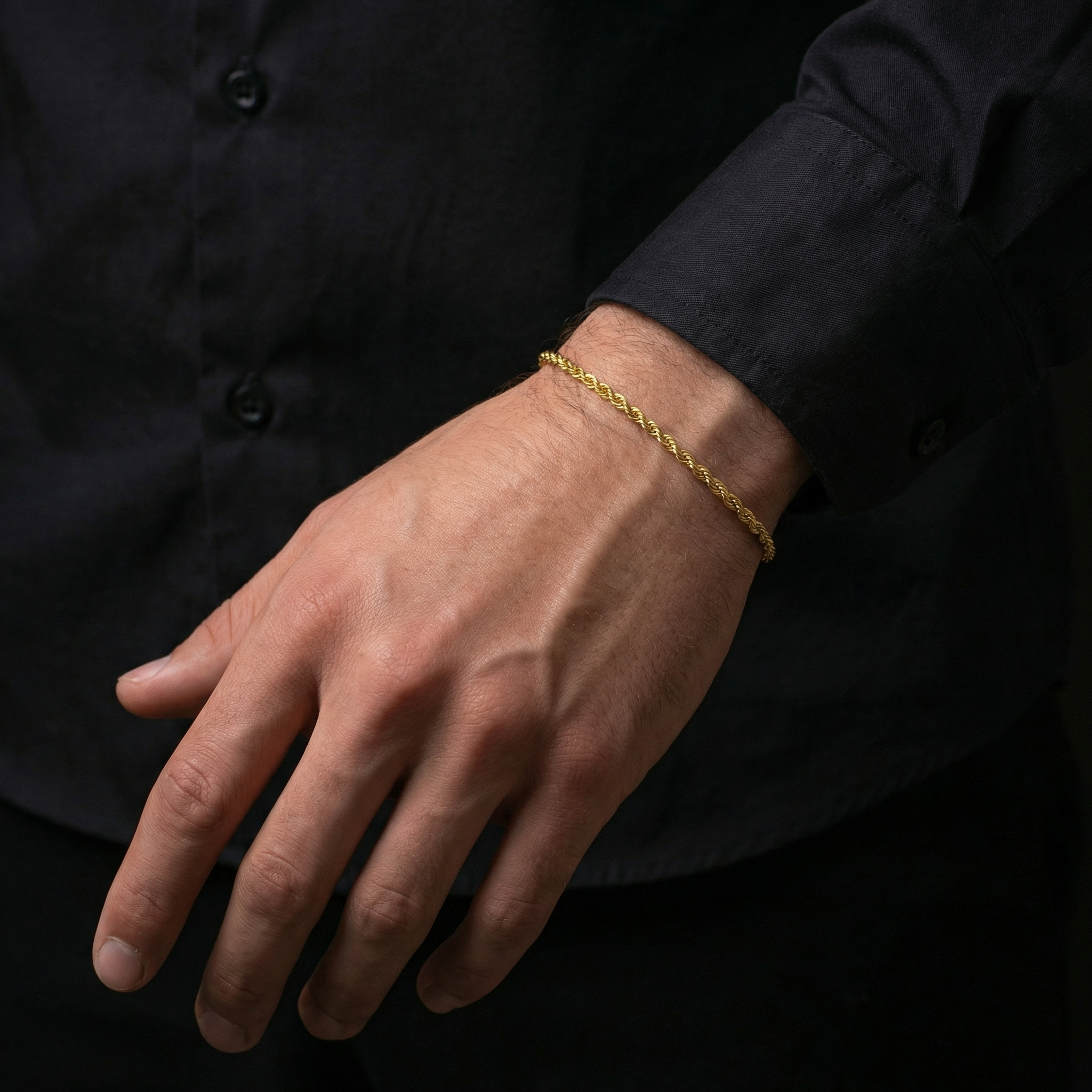 Rope Bracelet 3mm - Gold