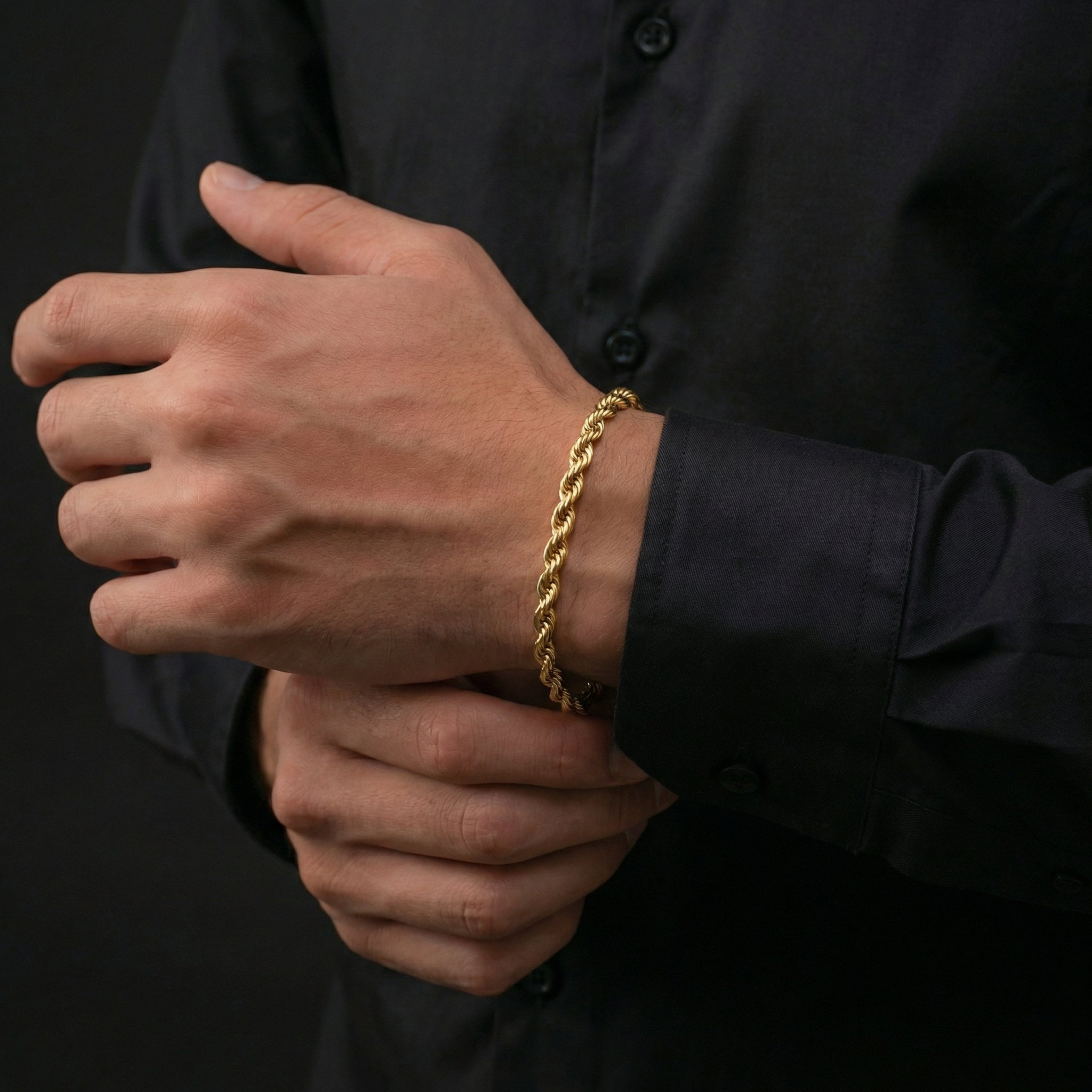 Rope Bracelet 5mm - Gold