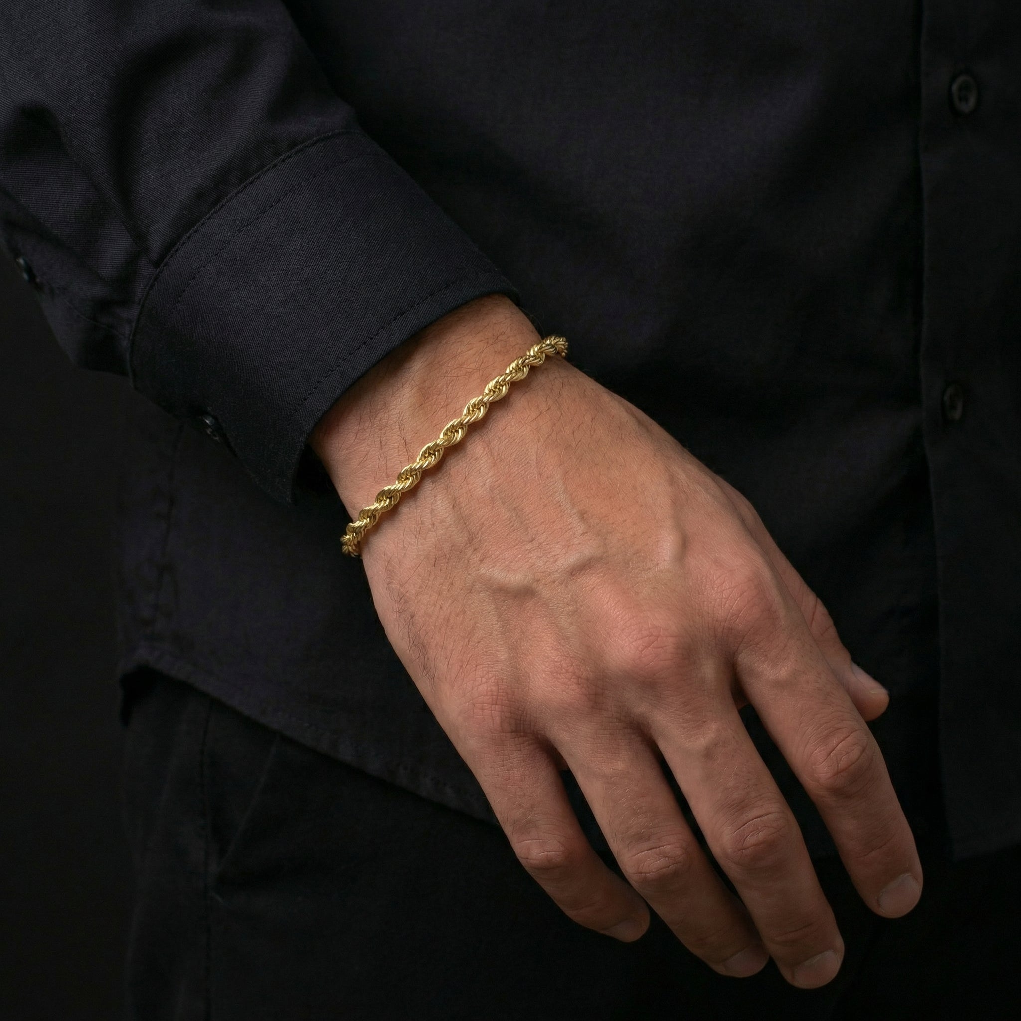 Rope Bracelet 5mm - Gold