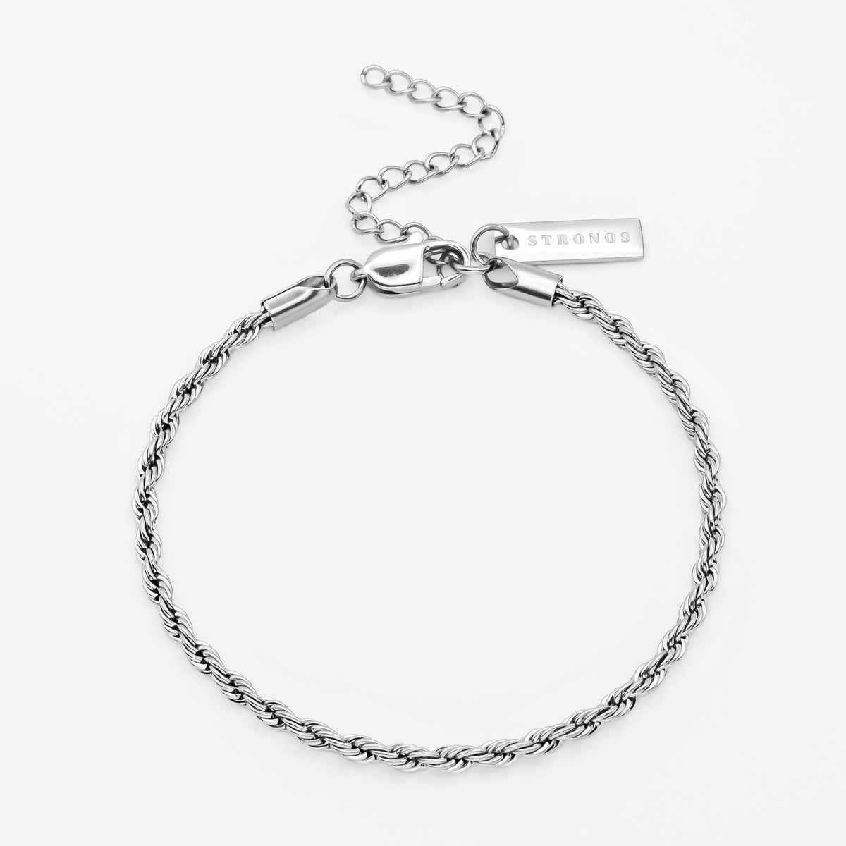 Rope Bracelet 3mm - Silver