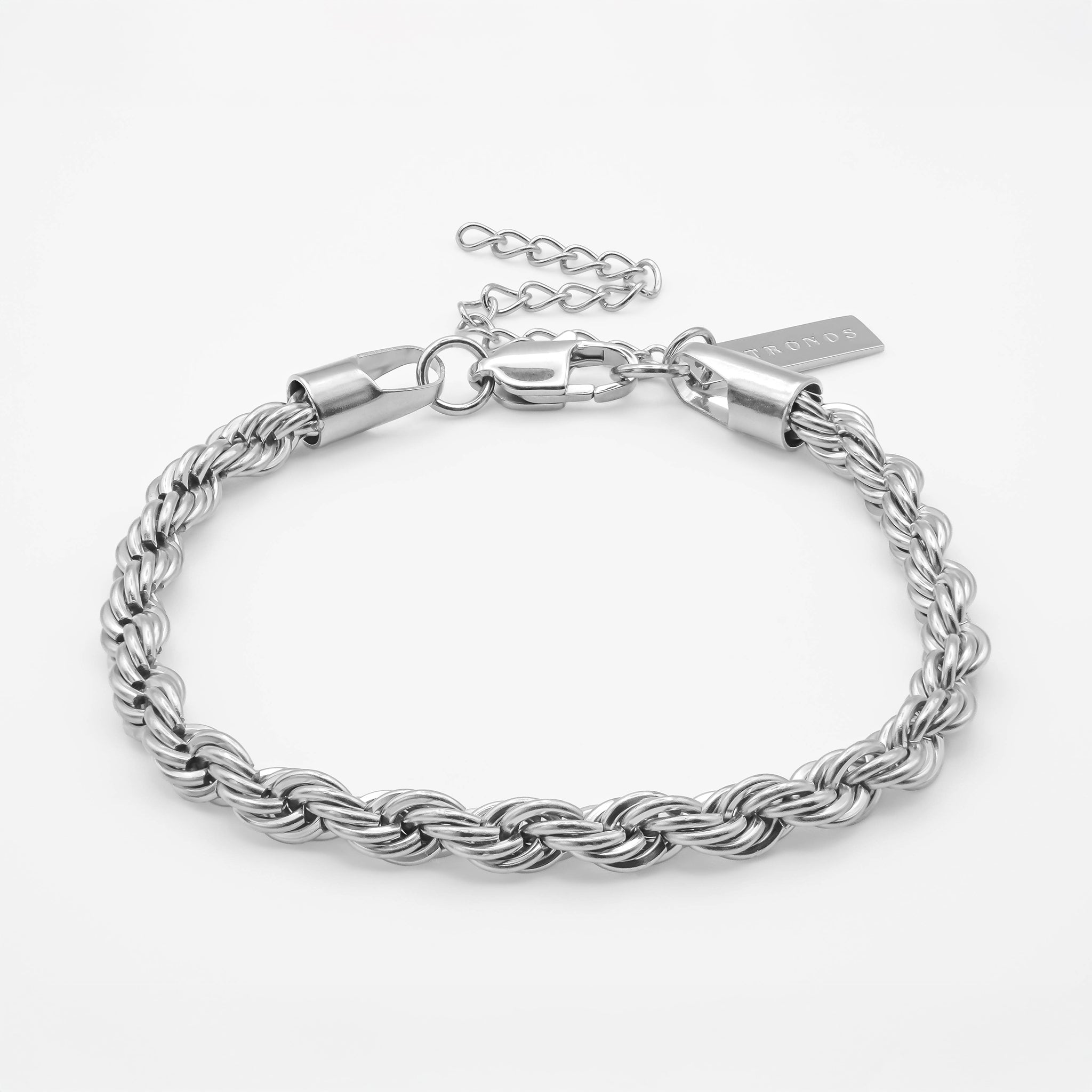 Rope Bracelet 5mm - Silver