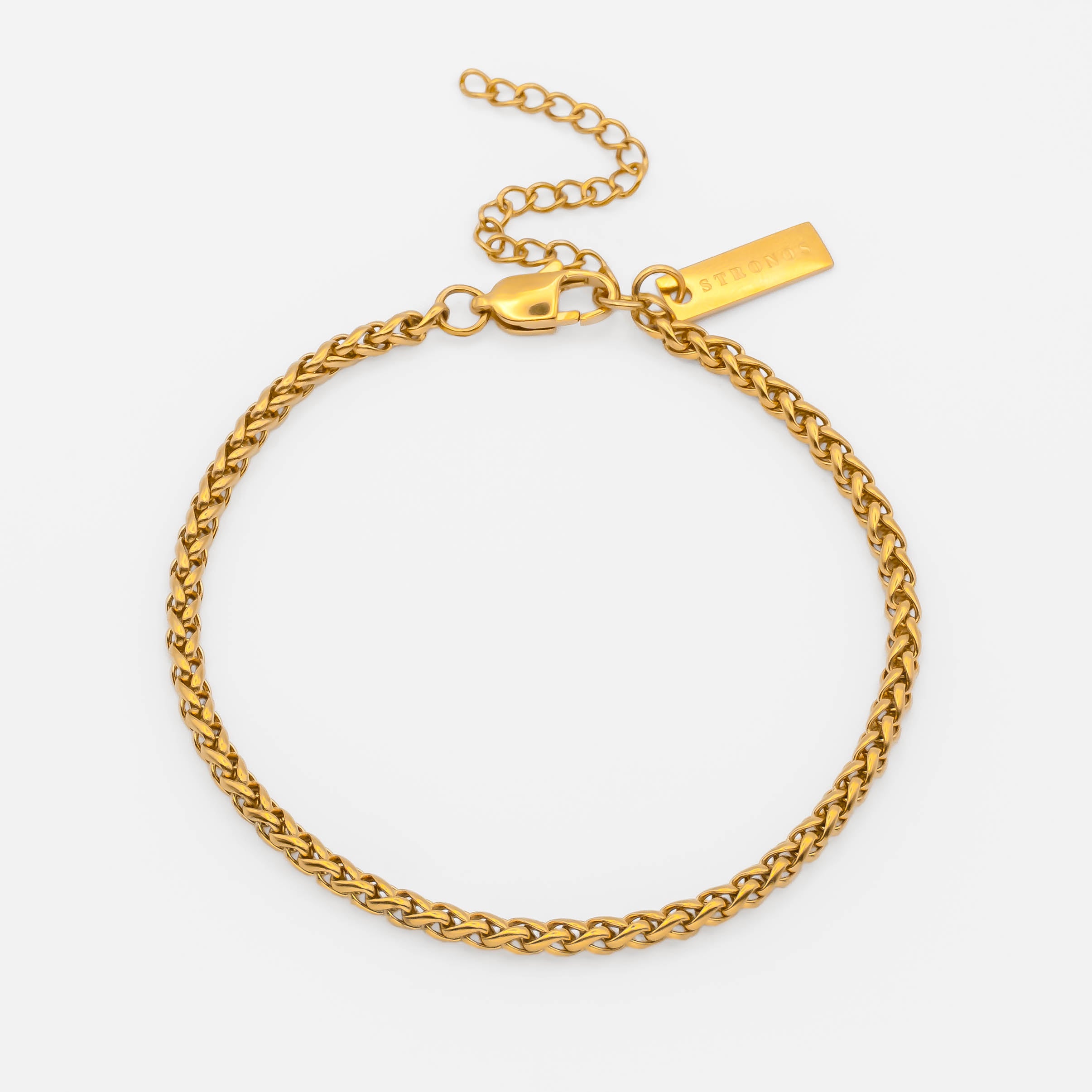 Wheat Bracelet 3mm - Gold
