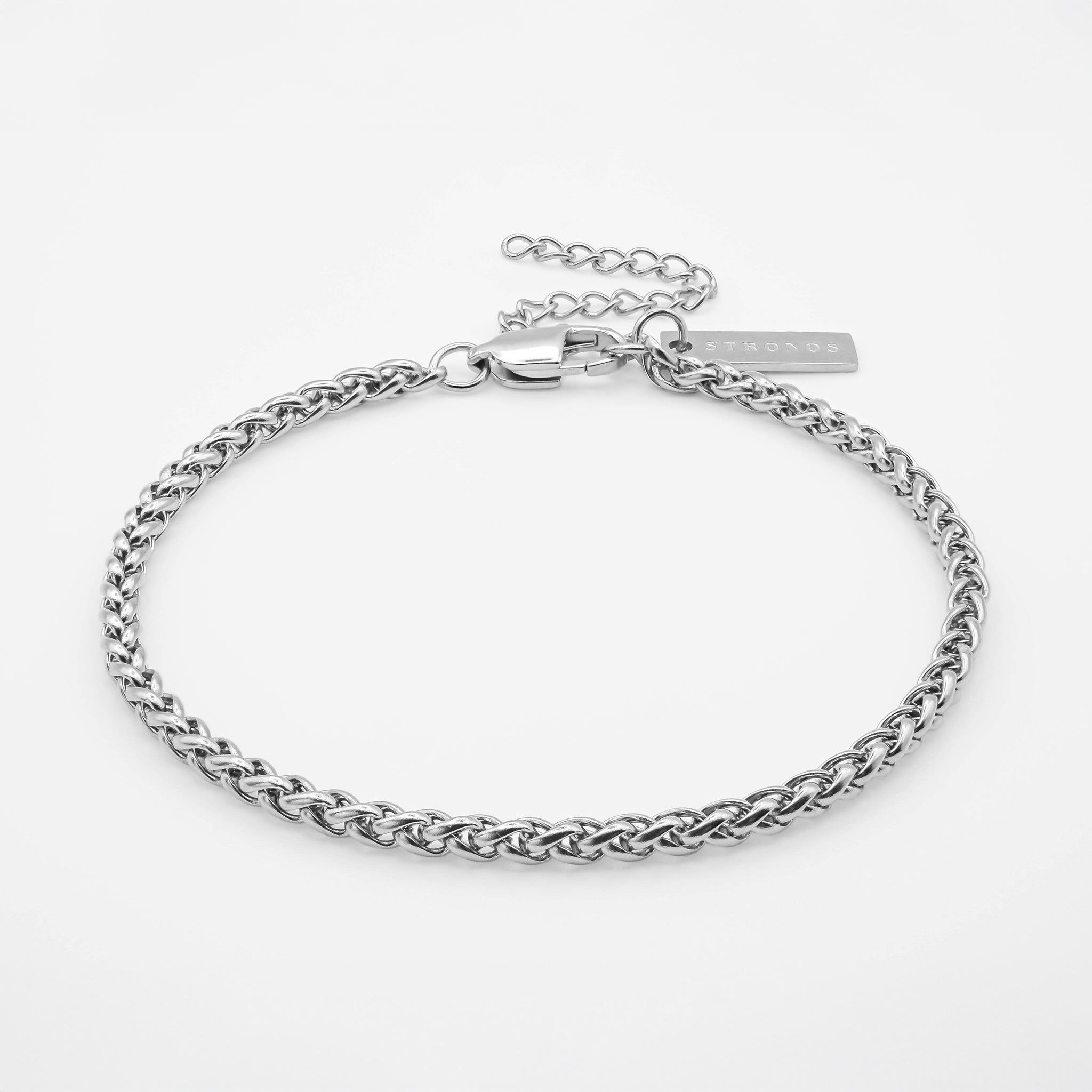 Wheat Bracelet 3mm - Silver