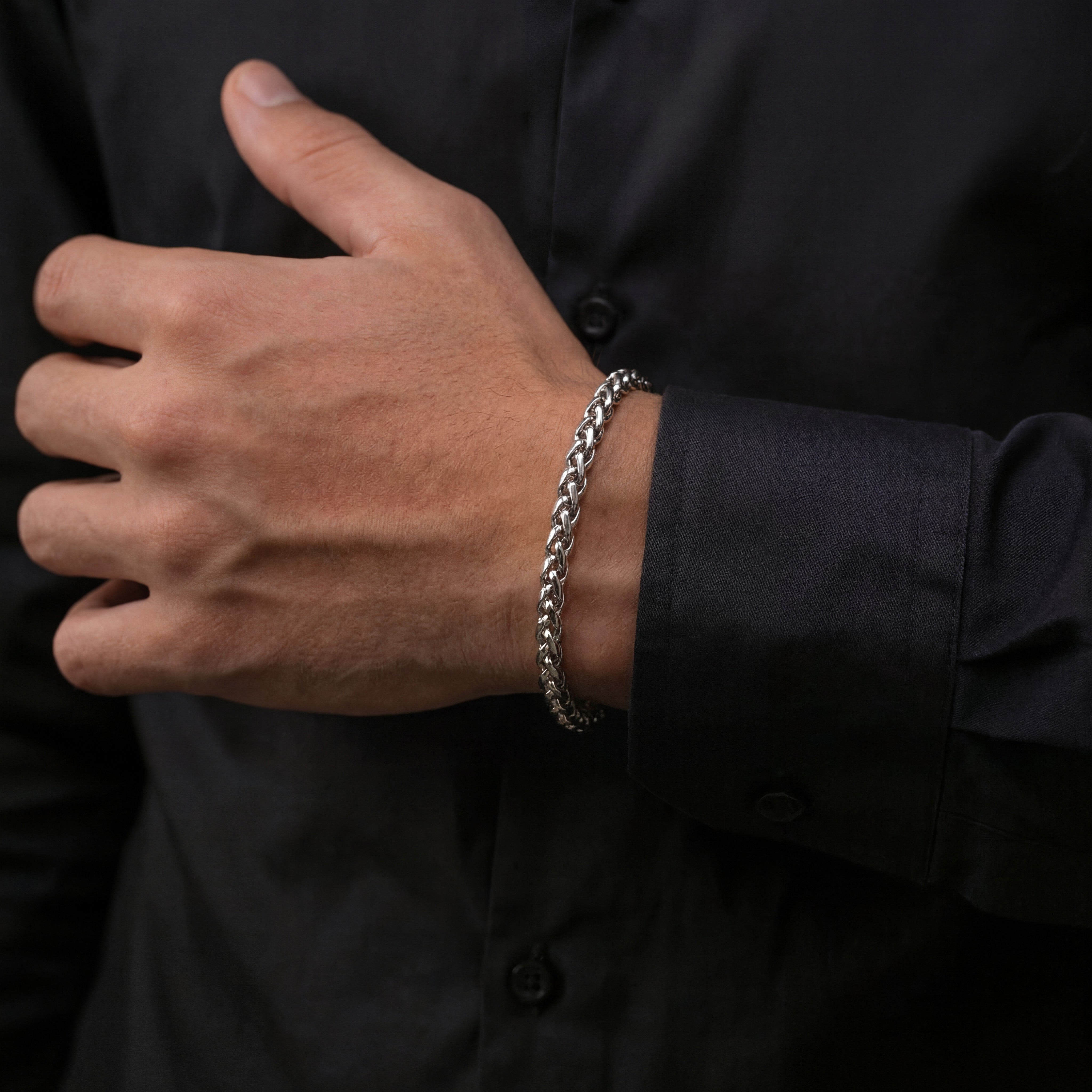 Wheat Set 5mm - Silver